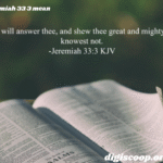 jeremiah 33 3 mean