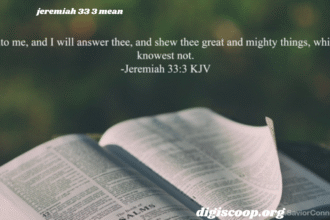 jeremiah 33 3 mean