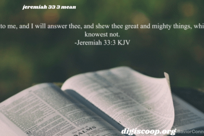 jeremiah 33 3 mean