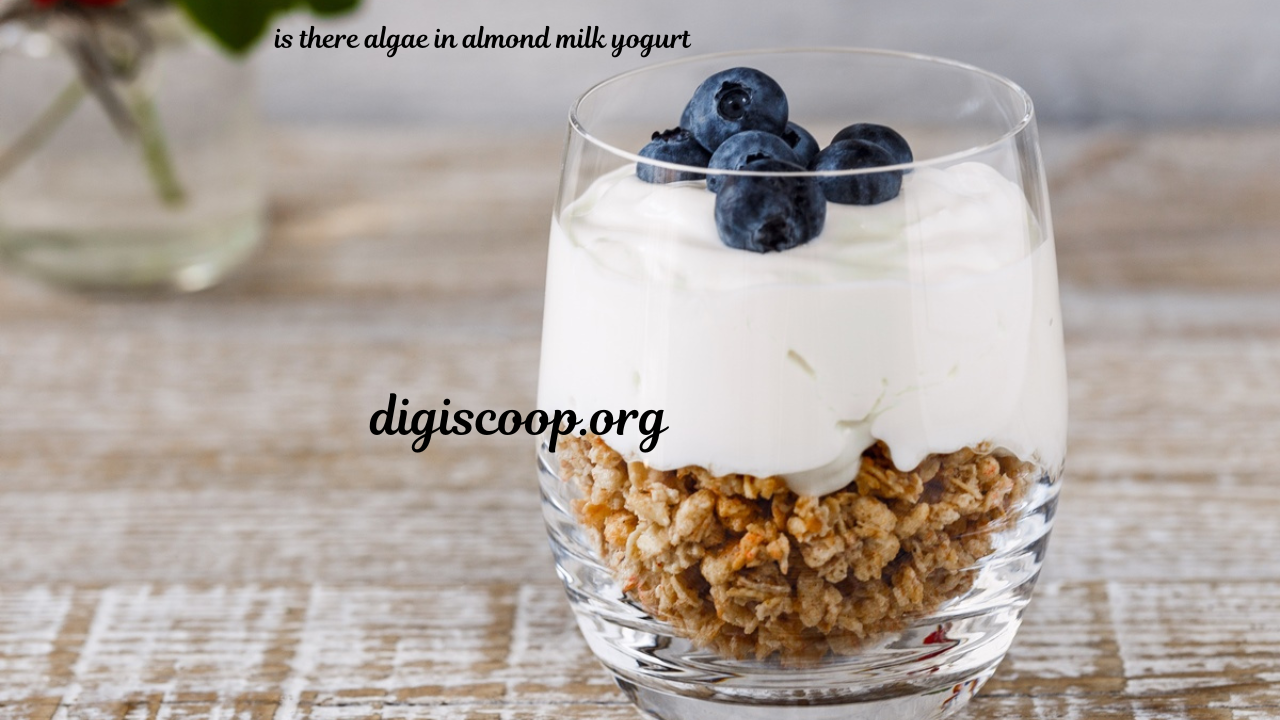 is there algae in almond milk yogurt