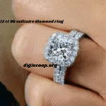 wjj .15 ct 9k solitaire diamond ring