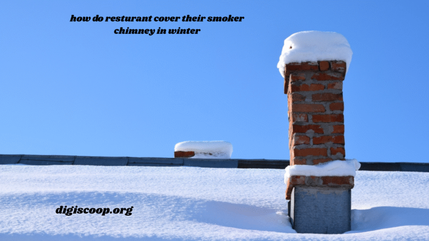 how do resturant cover their smoker chimney in winter