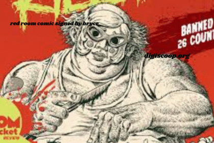 red room comic signed by bryce